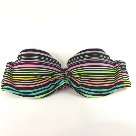 Victoria's Secret Other - Victoria’s Secret Bandeau Bikini Top 34A Striped